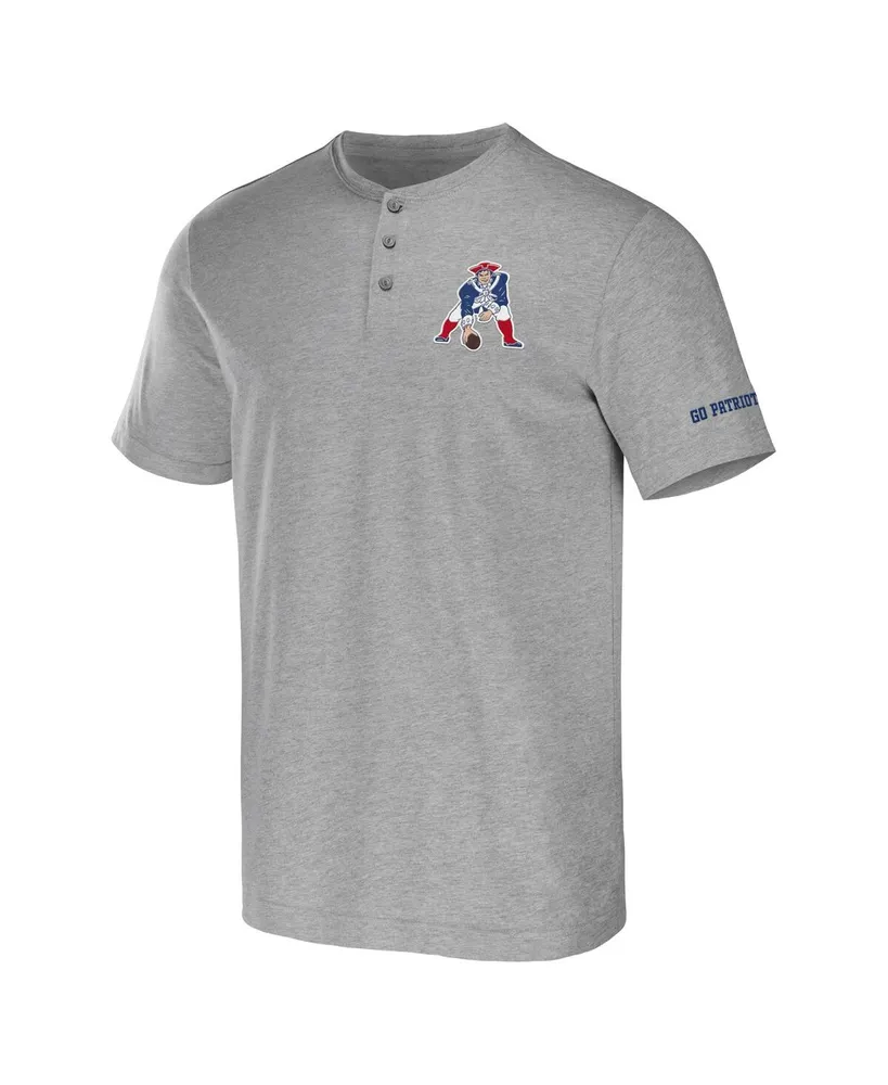 Men's Nfl x Darius Rucker Collection by Fanatics Heather Gray New England Patriots Henley T-shirt