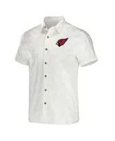 Men's Nfl x Darius Rucker Collection by Fanatics White Arizona Cardinals Woven Button-Up T-shirt