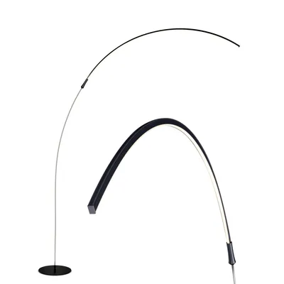 Sparq Arc Led Modern Decor Floor Lamp with Weighted Base