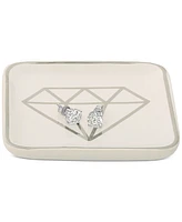 Giani Bernini Cubic Zirconia Solitaire Stud Earrings & Ceramic Trinket Dish, Created for Macy's