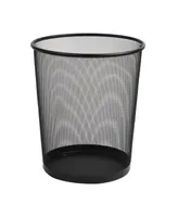 Mind Reader Network Collection, Waste Paper Basket, 4.5 Gallon Capacity, Solid Rim and Base, Metal Mesh, Set of 3