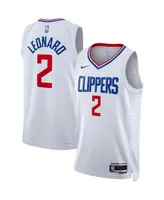 Men's Nike Kawhi Leonard White La Clippers Swingman Jersey - Association Edition