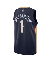 Men's Nike Zion Williamson Navy New Orleans Pelicans Swingman Jersey - Icon Edition