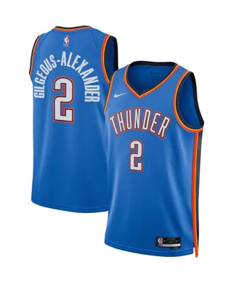 Men's Nike Shai Gilgeous-Alexander Blue Oklahoma City Thunder Swingman Jersey - Icon Edition