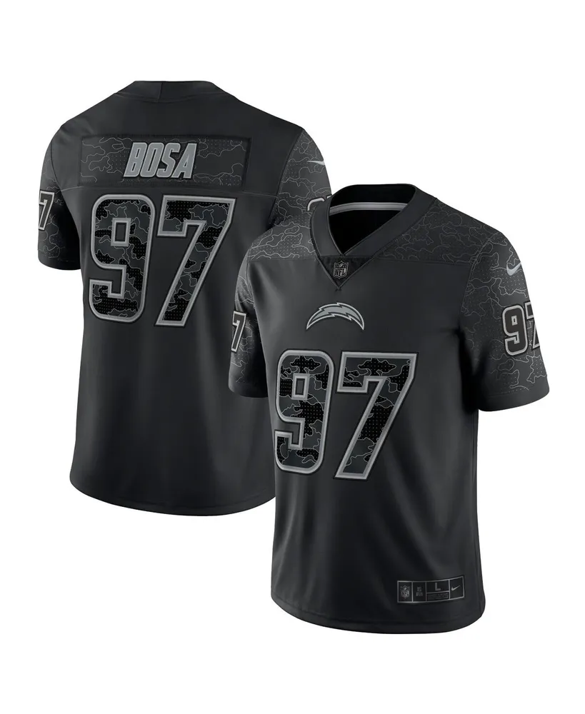 Men's Nike Joey Bosa Black Los Angeles Chargers Reflective Limited Jersey