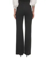 Dkny Women's Soft Ponte Knit High Rise Pull-On Pants