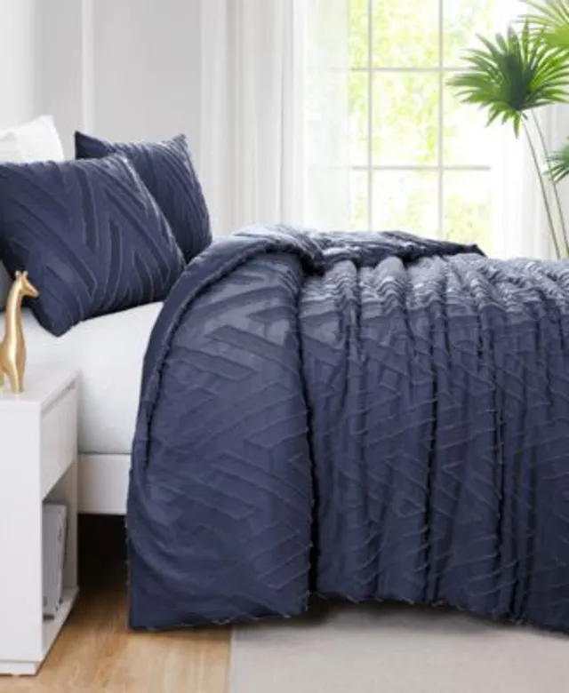 Southshore Fine Linens Chevron Clipped Jacquard Comforter Set