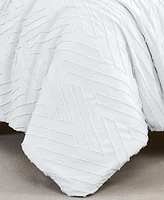 Southshore Fine Linens Chevron Clipped Jacquard 3-Pc. Comforter Set, Full/Queen