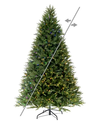 Vickerman Tiffany Fraser Fir Artificial Christmas Tree, Led Color Changing Mini Lights, 9' x 67"