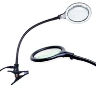 Brightech LightView Flex Led Clamp Magnifier Desk Lamp - (1.75x) 3 Diopter