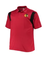 Men's Red Chicago Blackhawks Big and Tall Birdseye Polo Shirt