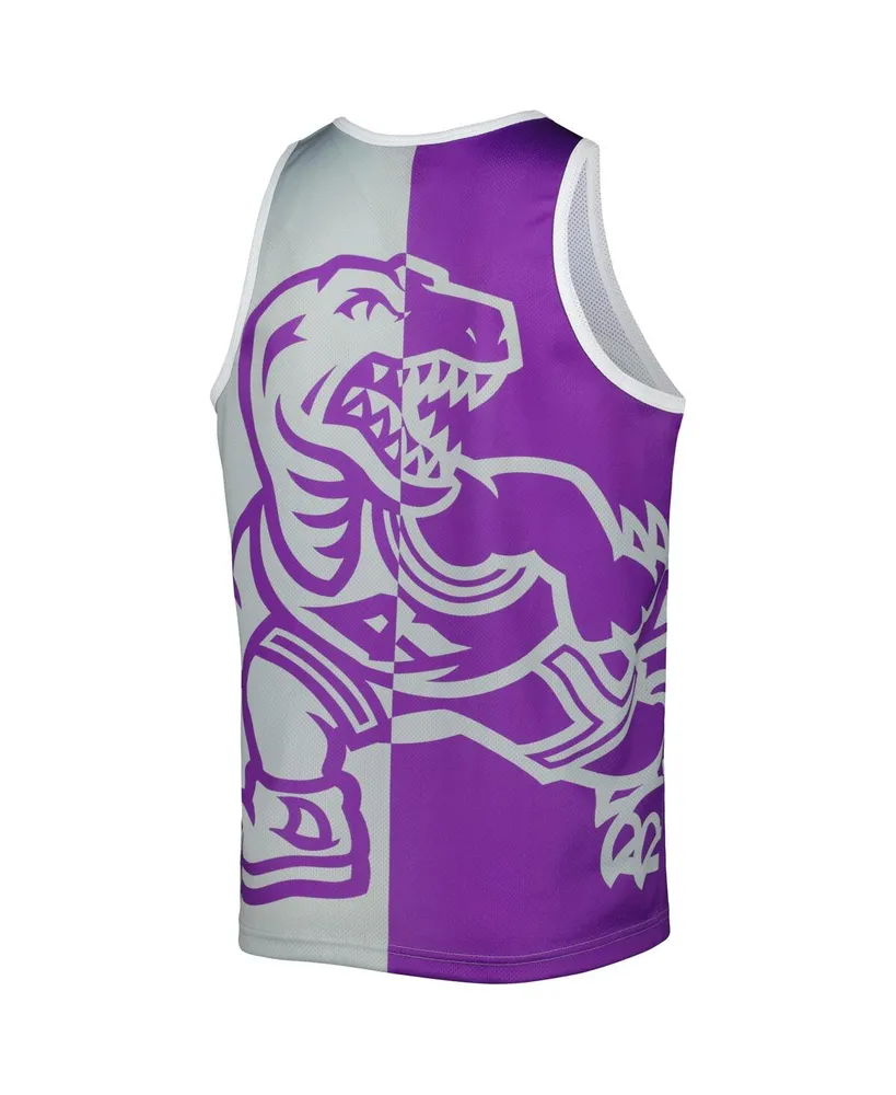 Men's Mitchell & Ness Vince Carter Purple and Gray Toronto Raptors Sublimated Player Tank Top