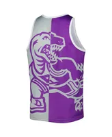 Men's Mitchell & Ness Vince Carter Purple and Gray Toronto Raptors Sublimated Player Tank Top