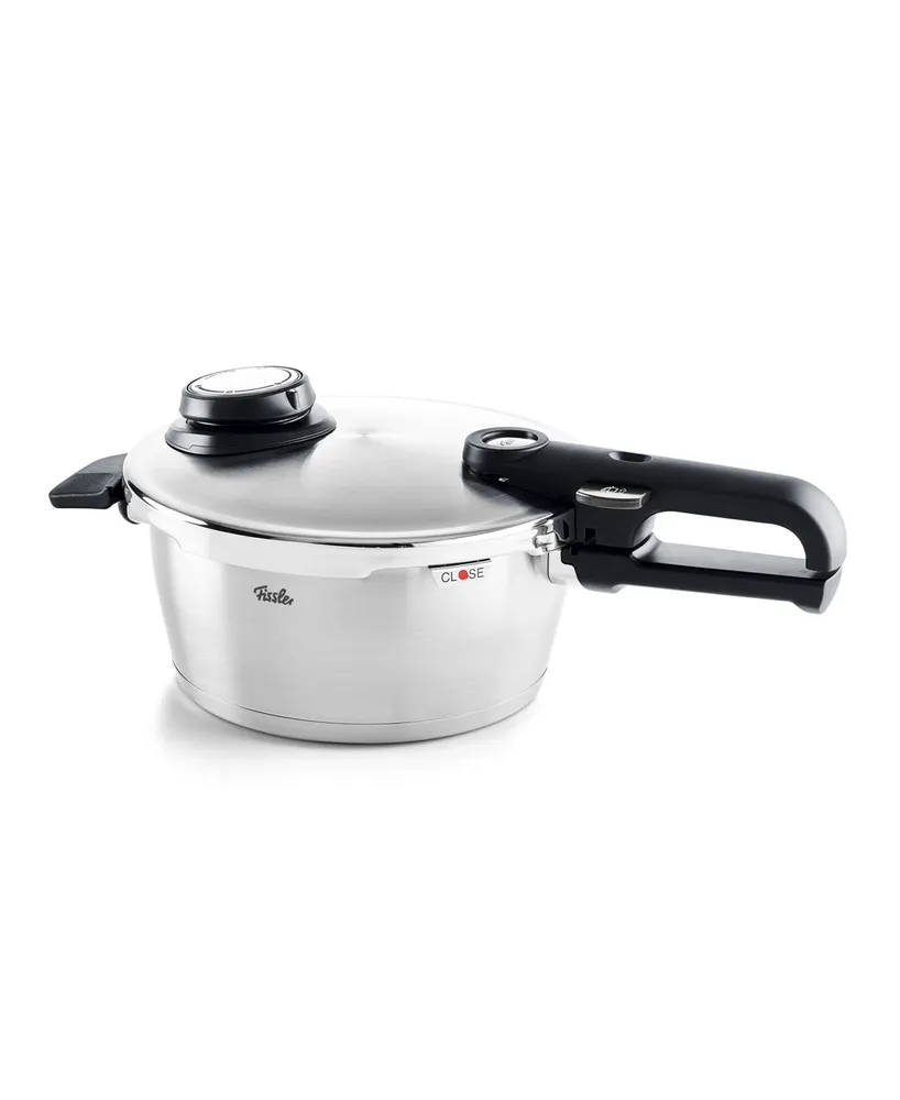 Fissler Vitavit Premium Stainless Steel Quart Pressure Cooker with Steamer Insert