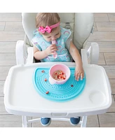 Bumkins Baby Girls Stick and Stay Rainbow Placemat