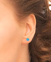 3-Pc. Set White, Pink, & Blue Lab-Grown Opal Stud Earrings (3-5/8 ct. t.w.) in Sterling Silver