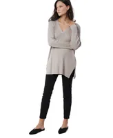 Women's Maternity Side Zip Nursing Sweater