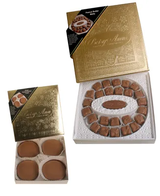 Betsy Ann Chocolates 14oz Milk Chocolate Peanut Butter Meltaways & 4 Piece Giant Peanut Butter Cups Gift Bundle, Approximately 29 Pieces