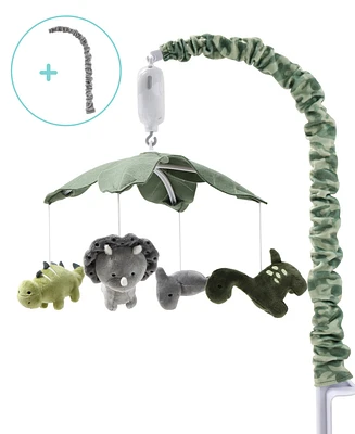 The Peanutshell Baby Crib Mobile for Boys or Girls, Dinosaur, Musical