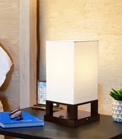 Brightech Maxwell Led Modern Asian Table, Desk and Nightstand Lamp with Usb Port
