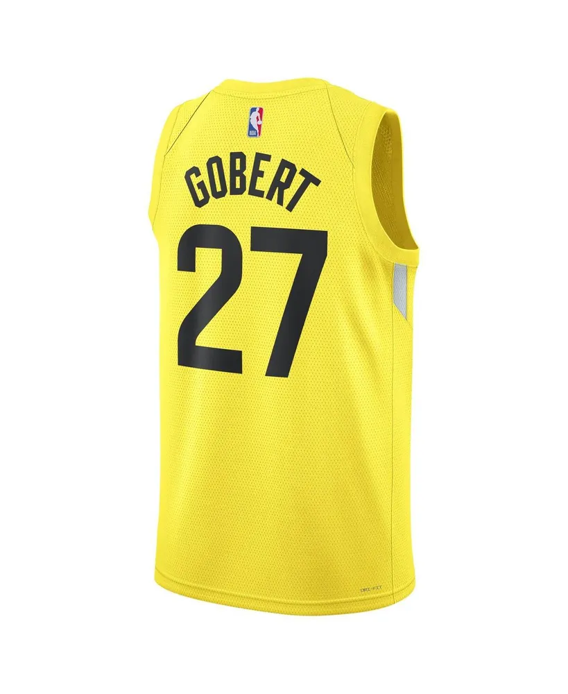 Men's and Women's Nike Rudy Gobert Gold Utah Jazz Swingman Jersey - Icon Edition