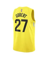 Men's and Women's Nike Rudy Gobert Gold Utah Jazz Swingman Jersey - Icon Edition