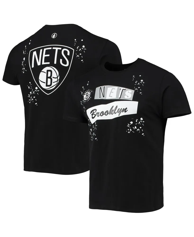 Men's Black Brooklyn Nets Confetti T-shirt