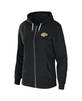 Women's Wear by Erin Andrews Black Buffalo Sabres Sponge Fleece Full-Zip Hoodie