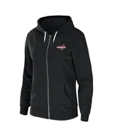 Women's Wear by Erin Andrews Black Winnipeg Jets Sponge Fleece Full-Zip Hoodie