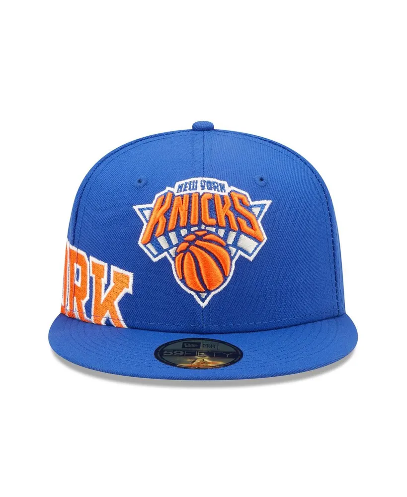 Men's New Era Blue York Knicks Side Split 59FIFTY Fitted Hat