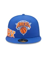 Men's New Era Blue York Knicks Side Split 59FIFTY Fitted Hat