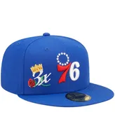 Men's New Era Royal Philadelphia 76ers 3x Nba Finals Champions Crown 59FIFTY Fitted Hat