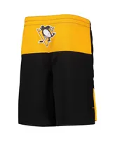 Youth Boys Sidney Crosby Black Pittsburgh Penguins Pandemonium Name and Number Shorts