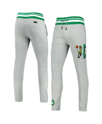 Men's Pro Standard Heathered Gray Boston Celtics Mash Up Capsule Sweatpants