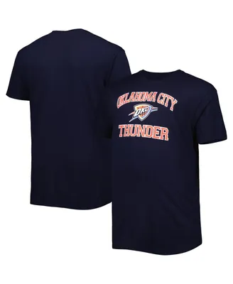 Men's Navy Oklahoma City Thunder Big and Tall Heart and Soul T-shirt