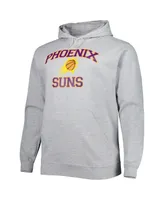 Men's Heathered Gray Phoenix Suns Big and Tall Heart Soul Pullover Hoodie