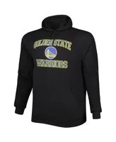Men's Black Golden State Warriors Big and Tall Heart Soul Pullover Hoodie