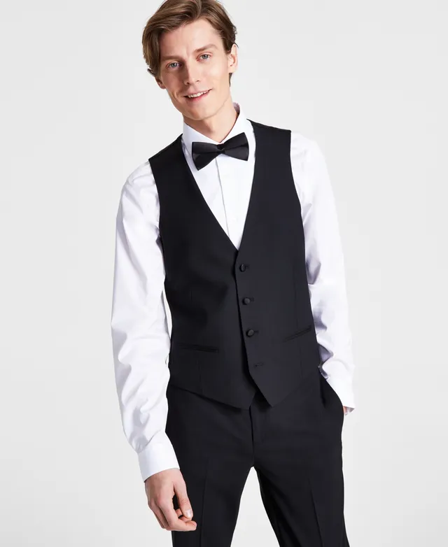 Bar Iii Men's Slim-Fit Faille-Trim Tuxedo Vest, Created for Macy's