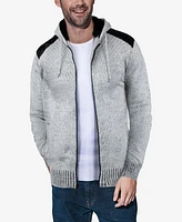 X-Ray Men's Full-Zip Sherpa Knit Hoodie Sweater