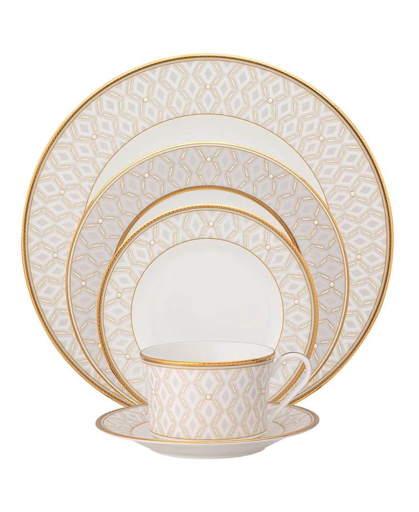 Noritake Noble Pearl 5 Pc Place Setting