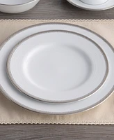 Noritake Whiteridge Platinum Set Of 4 Salad Plates, 8-1/4"
