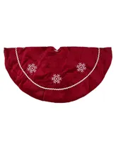 Northlight Snowflakes Christmas Tree Skirt, 24"