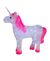 Northlight Lighted Commercial Grade Acrylic Unicorn Christmas Display Decoration, 23"