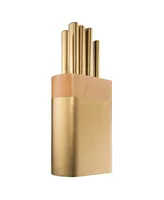 Cuisine::pro Daisho Nara Knife Block Brass Set, 6 Piece