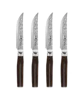 Cuisine::pro Damashiro 5" Emperor Steak Knife Set, 4 Piece