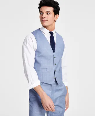 Calvin Klein Men's Skinny-Fit Wool-Blend Infinite Stretch Suit Vest