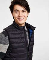 Club Room Men's Quilted Packable Puffer Vest, Created for Macy's