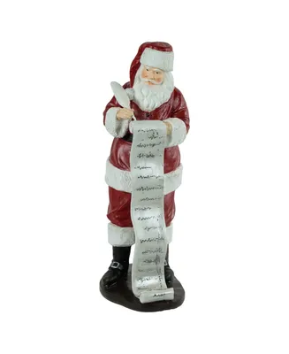 Northlight Santa With Naughty or Nice List Christmas Decoration, 14.5"