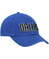 Men's '47 Royal Dallas Mavericks Clean Up Wordmark Adjustable Hat