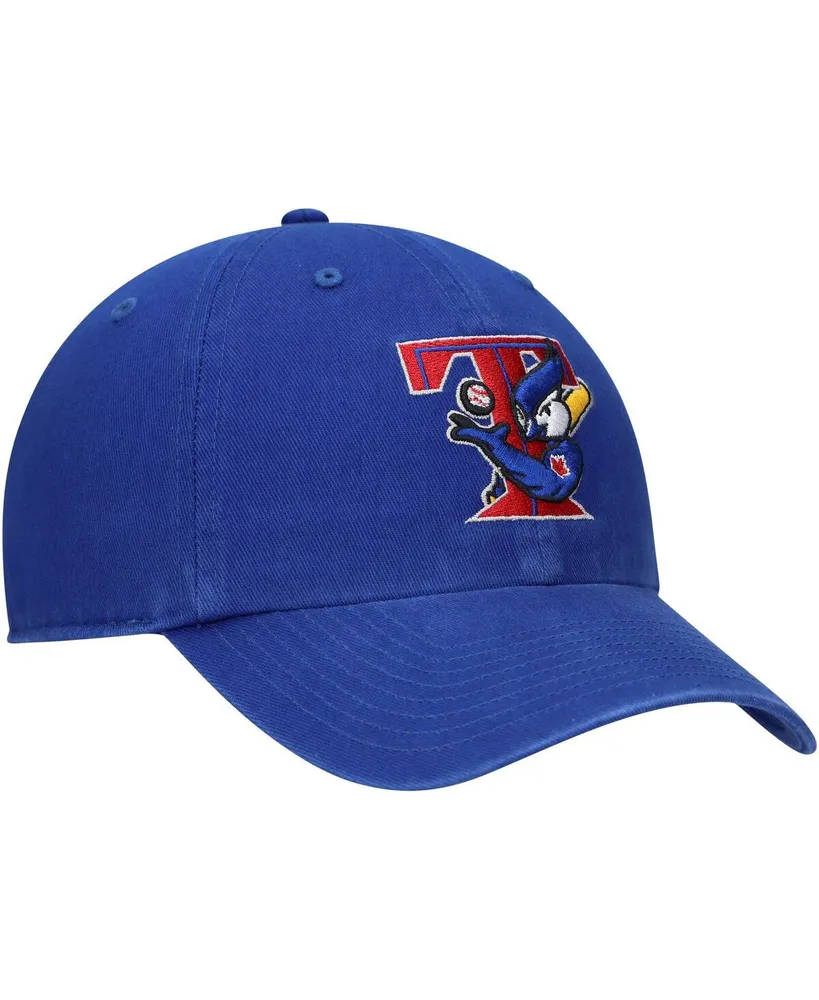 Men's '47 Royal Toronto Blue Jays Team Logo Cooperstown Collection Clean Up Adjustable Hat